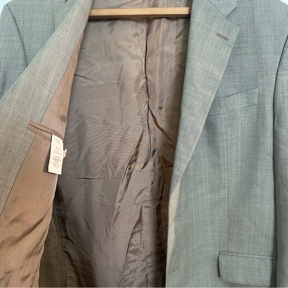 LAUREN Ralph Lauren Houndstooth Wool Cashmere Blend Blazer Jacket 44R. - Picture 8 of 8